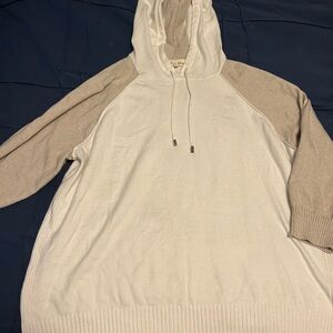Two-Tone Hoodie Sweatshirt